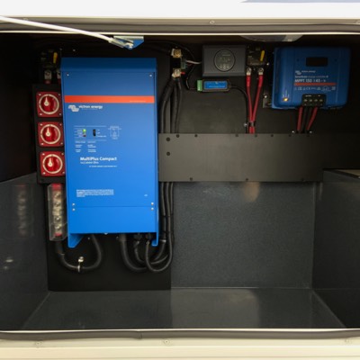Storage compartment still usable due to compact installation